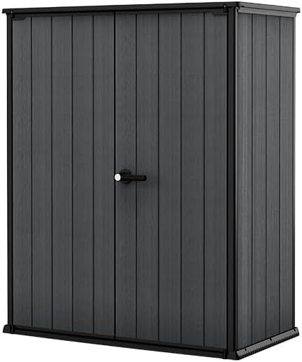 4×2 Cortina Alto Heavy Duty Vertical Plastic Garden Shed with Shelves