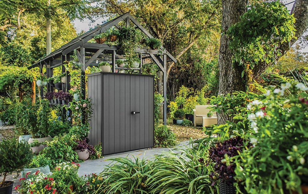 4×2 Cortina Alto Heavy Duty Vertical Plastic Garden Shed with Shelves